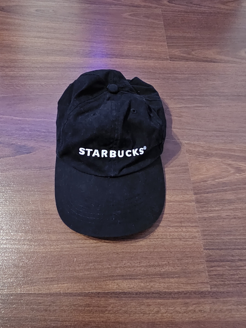 Starbucks Black Baseball Cap with White Logo Embroidery